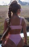 Indio Lace Up High Waisted Swimsuit Bottom