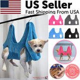 Portable Pet Dog Cat Grooming Hanging Hammock Harness Breathable Groom Helper US