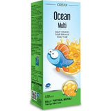 Orzax Ocean Multi: Kids Fish Oil Syrup with Honey Orange Flavor - Omega-3, EPA, DHA, Vitamins & Minerals - IFOS Certified, Delicious & Nutritious.