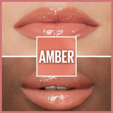 Maybelline Lifter Gloss: Hydrating Hyaluronic Acid Lip Gloss - Non-Sticky, Plumping Effect, Beautiful Amber Shade
