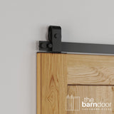 J Top Mount Stainless Steel Barn Door Hardware Kit