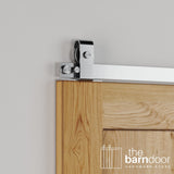 J Top Mount Stainless Steel Barn Door Hardware Kit