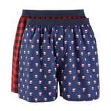 Club Room Mens 2-Pk. Holiday Printed Cotton Boxers