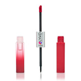 LYKD Double Sided Lipstick & Gloss: Long Lasting, Highly Pigmented Raspberry Lip Color & Non-Sticky Shine