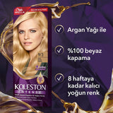 Wella Koleston Intense 9/3: Light Golden Blonde Hair Dye - 100% Gray Coverage, Argan Oil, and Long-Lasting Color