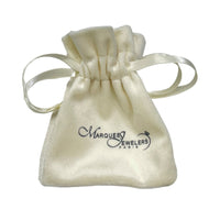 U-Shape Ball Chain Chunky Gold Plated Earring with Gift Pouch