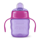 Philips Avent Sippy Cup for Baby Girls 6+ Months - Leak Proof Training Cup, 7 oz - Easy Grip, BPA Free