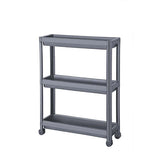 Decobella Narrow Storage Rack 3-Tier Wheeled Bathroom Kitchen Organizer