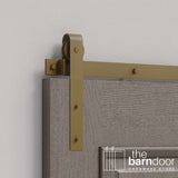 J Strap Heavy Duty Sliding Barn Door Hardware Kit