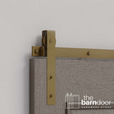 Flat Top Strap Heavy Duty Sliding Barn Door Hardware Kit
