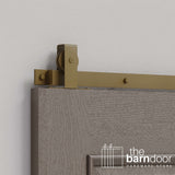 Flat Top Top Mount Heavy Duty Sliding Barn Door Hardware Kit