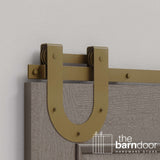 Horseshoe Heavy Duty Sliding Barn Door Hardware Kit