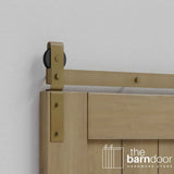 Classic J-Strap Bifold Barn Door Hardware Kit | 4-Door Biparting