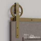 Wagon Wheel Heavy Duty Sliding Barn Door Hardware Kit