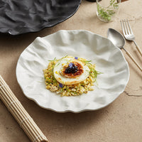 Japanese-Inspired Ripple Deep Ceramic Dish | 3CARATS