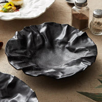 Japanese-Inspired Ripple Deep Ceramic Dish | 3CARATS