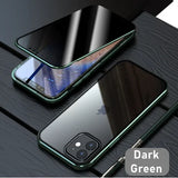 Glass Privacy Metal Phone Case iphone