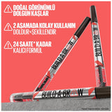 Maybelline New York Build a Brow 2-in-1 Eyebrow Pencil & Gel - Long Lasting, Easy 2-Step Eyebrow Makeup Solution