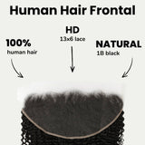 Jerry Curl 13x6 HD Lace Human Hair Frontal