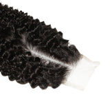 Jerry Curl 2x6 Transparent Lace Human Hair Closure