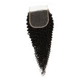 Jerry Curl 4x4 Transparent Lace Human Hair Closure