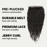 Jerry Curl 6x6 HD Lace Human Hair Closure
