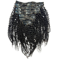 Jerry Curl Clip-In 100% Human Hair Extensions
