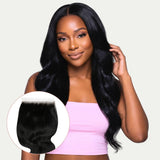 Jet Black Body Wave 6x6 HD Lace Human Hair Closure