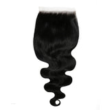Jet Black Body Wave 6x6 HD Lace Human Hair Closure