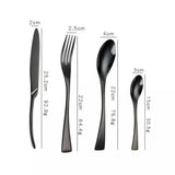 Jet Black Cutlery Set | 3CARATS