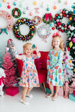 Jingle Saurus L/S Pocket Twirl Dress