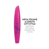 Golden Rose Mega Volume & Length City Style Mascara: Intense Black, Dramatic Lashes, Dual Brush for Ultimate Curl & Definition