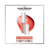 Loreal Paris Plump Ambition Hyaluron Lip Oil - 650 Nude Macaron, Moisturizing Lip Care with Hyaluronic Acid