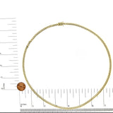 Semi-Solid 14K Yellow Gold 4.5mm Miami Cuban Chain Necklace - Unisex Chain