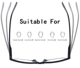 4 Pack Reading Glasses Readers Men Women Square Frame Spring Hinge Unisex Pairs