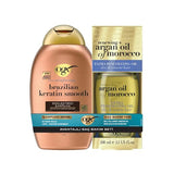 OGX Brazilian Keratin Shampoo & Argan Oil Set