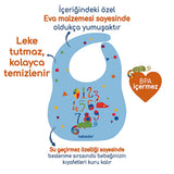 Bebedor Baby Bib - Easy Clean, Stain Resistant Velcro Feeding Bib for Infants & Toddlers - BPA Free, Educational Designs