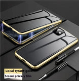 Magnetic Privacy Glass Case for iPhone - Anti-Peep Screen Protector with 9H Hardness