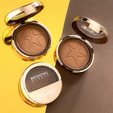 Flormar Compact Bronzer - Silky Texture, Multi-Purpose Makeup for Natural Bronze Glow