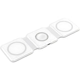 3-in-1 Magnetic Wireless Charger Pad Stand - Fast Wireless Charging Dock Station