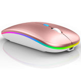 Wireless RGB Mouse Ð Silent Rechargeable Bluetooth Mouse with LED Backlight for PC & Laptop