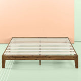 King Simple Modern Solid Wood Platform Bed Frame - 700 lb. Weight Capacity