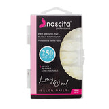 Nascita Long Oval False Nails Easy Application Set 250-Piece