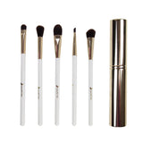 Nascita Pro 5-Piece Makeup Brush Set - Soft, High-Quality Brushes for Travel and Professional Use