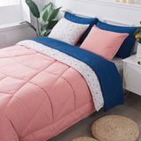 Kasentex Reversible 5/7pc Lightweight Bedding Set - Comfortable Home Bedding