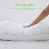 Kasentex Cotton Bed Pillow - Comfort Sleeping Pillow, White