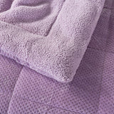 Kasentex Reversible All-Season Plush Comforter Set Twin/Queen/King - Warm Plush Bedding for Winter