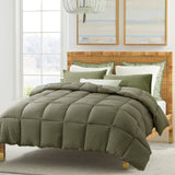 Kasentex Reversible All-Season Comforter Twin/Queen/King - Cozy Down Alternative Bedding