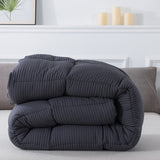 Kasentex Reversible All-Season Comforter Twin/Queen/King - Cozy Down Alternative Bedding