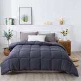 Kasentex Reversible All-Season Comforter Twin/Queen/King - Cozy Down Alternative Bedding
